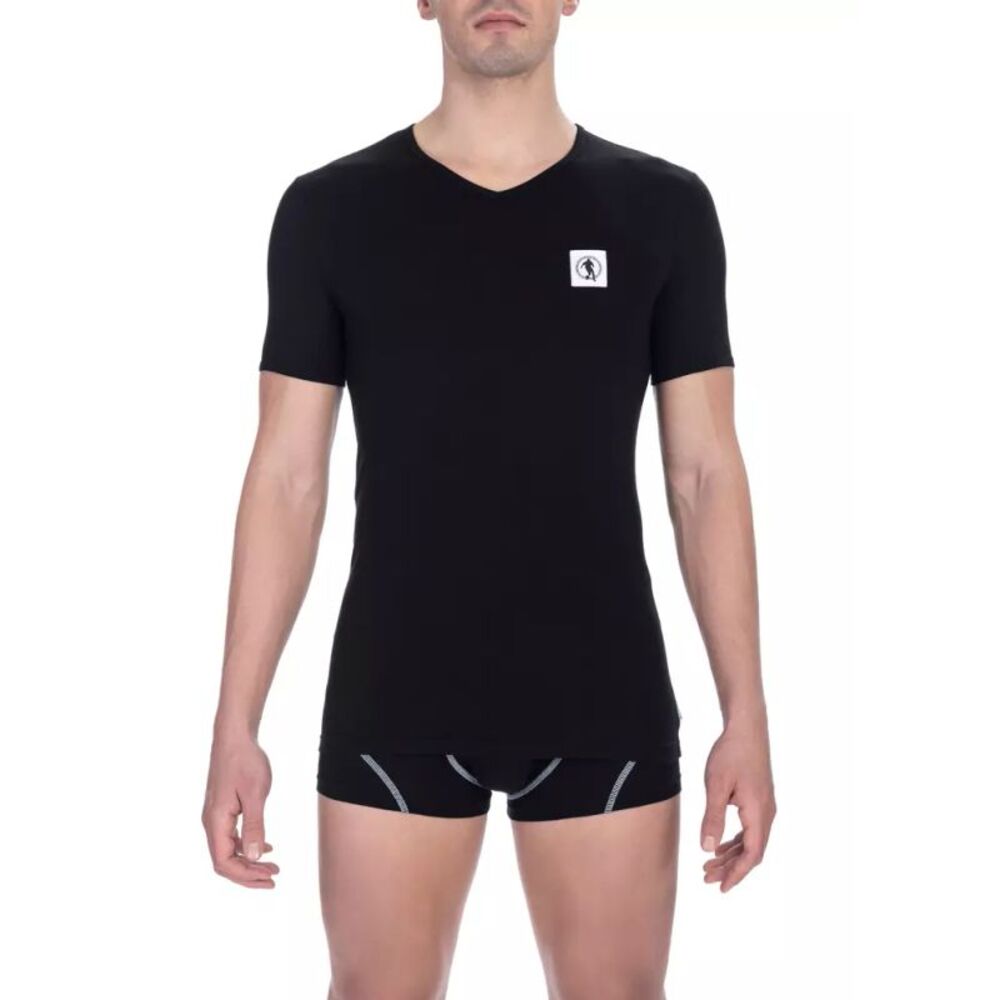 Bikkembergs Black Cotton Men Men's T-Shirt